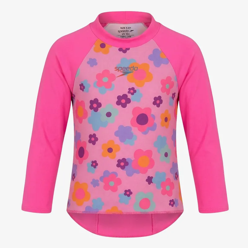 SPEEDO Long Sleeve Print Rash Guard 
