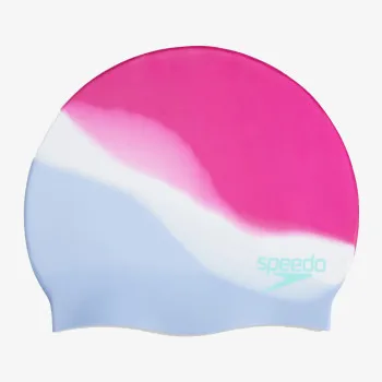 SPEEDO MULTI COLOUR SILC CAP AU BLUE/PURPLE 