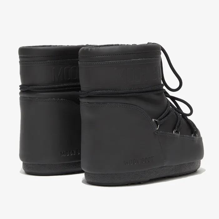 MOON BOOT MB ICON LOW RUBBER BLACK 