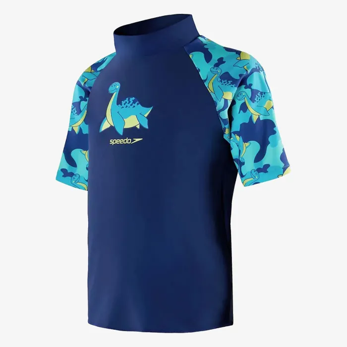 SPEEDO Short Sleeve Printed Rash Top Set 