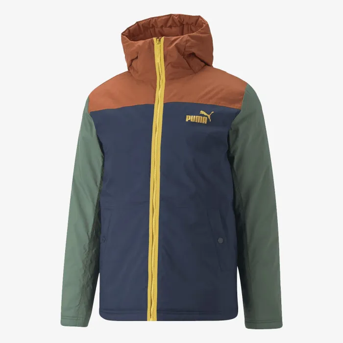 PUMA COLOURBLOCK HOODED PADDED JACKET 