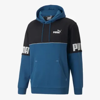 PUMA PUMA POWER COLORBLOCK HOODIE FL LAKE BLU