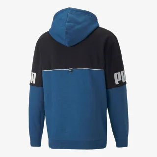 PUMA PUMA POWER COLORBLOCK HOODIE FL LAKE BLU