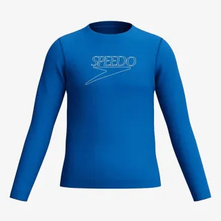 SPEEDO Unisex Long Sleeve Classic Logo Rash Gua 