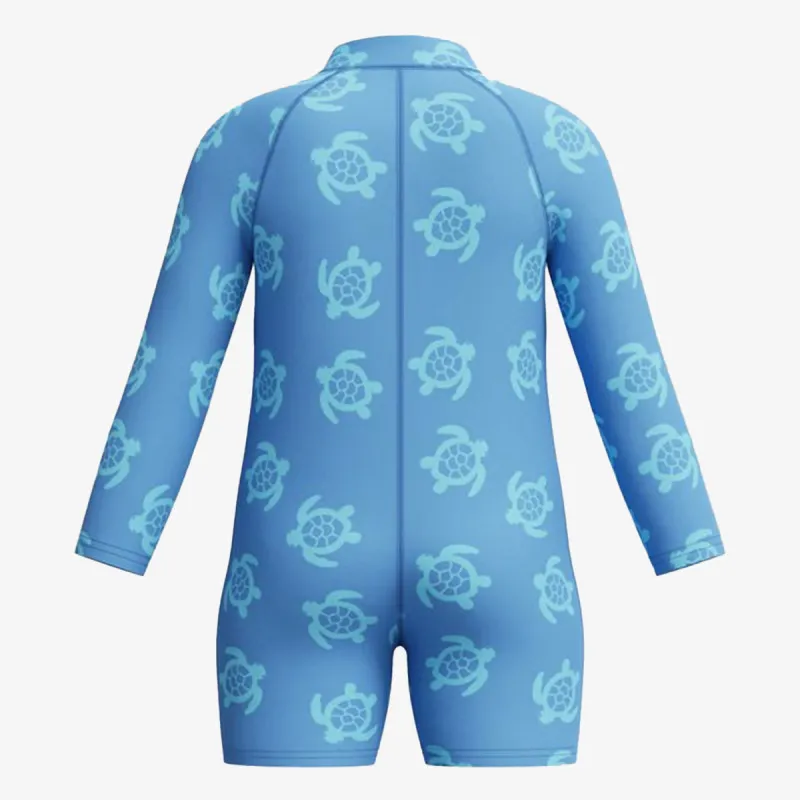 SPEEDO Long Sleeve Print Zip One Piece 
