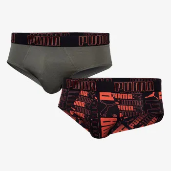 PUMA PUMA AOP BRIEF 2P RED   GREEN 