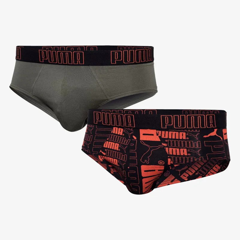 PUMA PUMA AOP BRIEF 2P RED GREEN