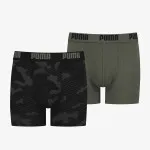 PUMA PUMA KIDS LOGO AOP BOXER 2P ARMY GREEN 