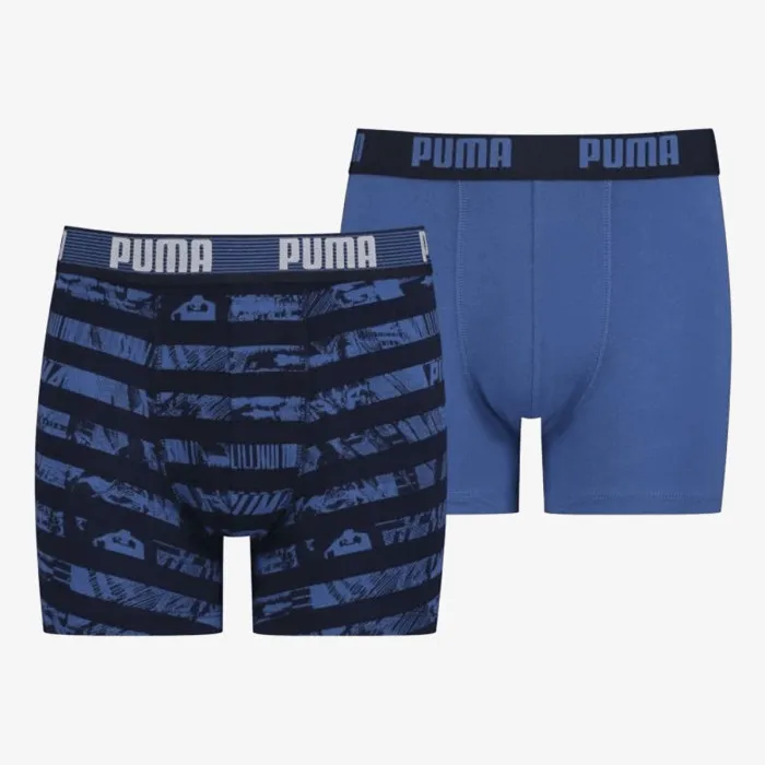 PUMA PUMA KIDS COLLAGE STRIPE AOP BOXER 2P BL 