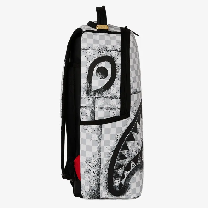 SPRAYGROUND RED STENCIL SHARK BACKPACK 