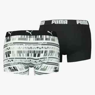 PUMA PUMA MEN AOP TRUNK 2P WHITE BLACK