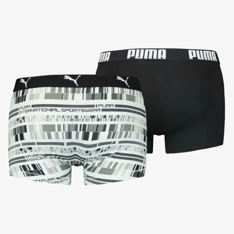 PUMA PUMA MEN AOP TRUNK 2P WHITE BLACK