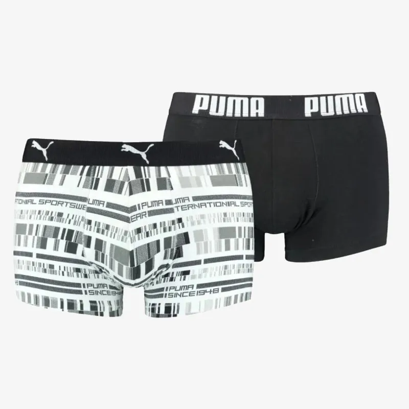 PUMA PUMA MEN AOP TRUNK 2P WHITE BLACK