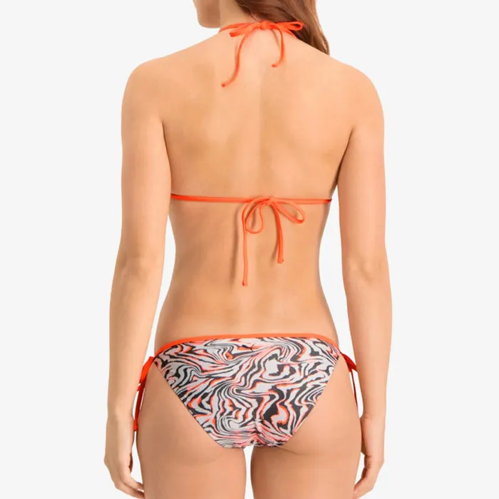 PUMA SWIM WOMEN AOP SIDE TIE BRIEF 1P WH 