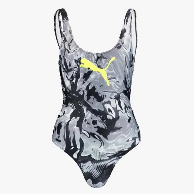 PUMA SWIM WOMEN AOP SWIMSUIT 1P