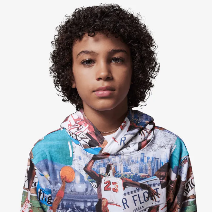 Nike JDB MJ BRKLYN AOP FT PO 