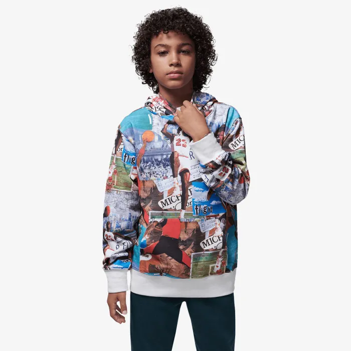 Nike JDB MJ BRKLYN AOP FT PO 