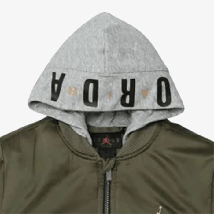 JORDAN JDN BIG LOGO HOODED BOMBER