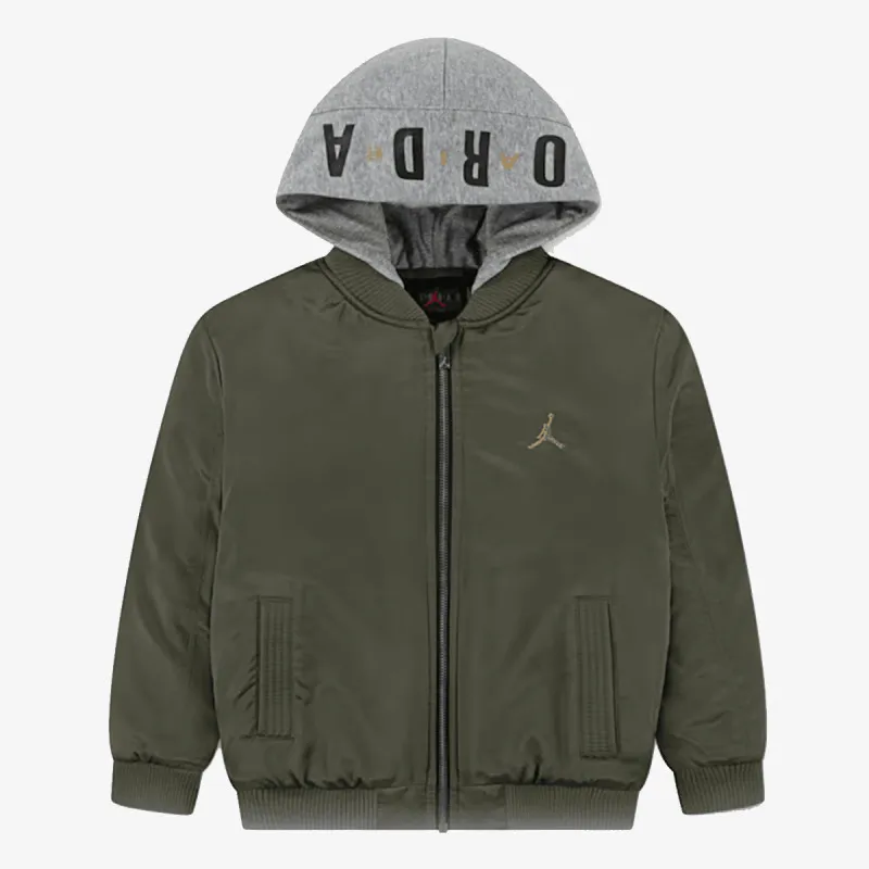 JORDAN JDN BIG LOGO HOODED BOMBER