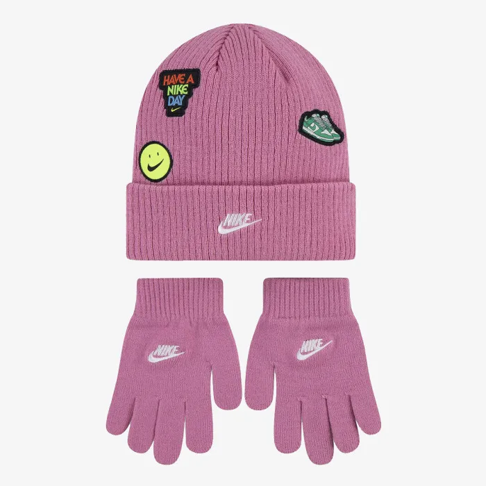 Nike NAN NIKE PATCH PEAK BEANIE SET 
