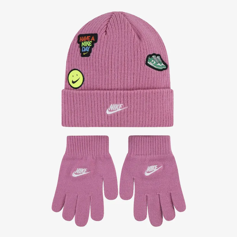 Nike NAN NIKE PATCH PEAK BEANIE SET