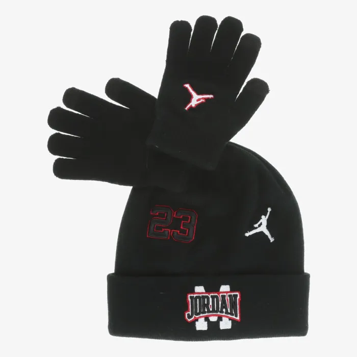 JORDAN JAN JORDAN PATCH BEANIE SET 