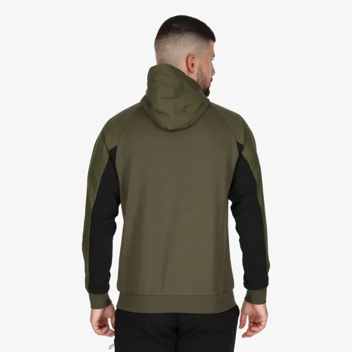 CHAMPION RUBBER LOGO HALF ZIP HOODY 