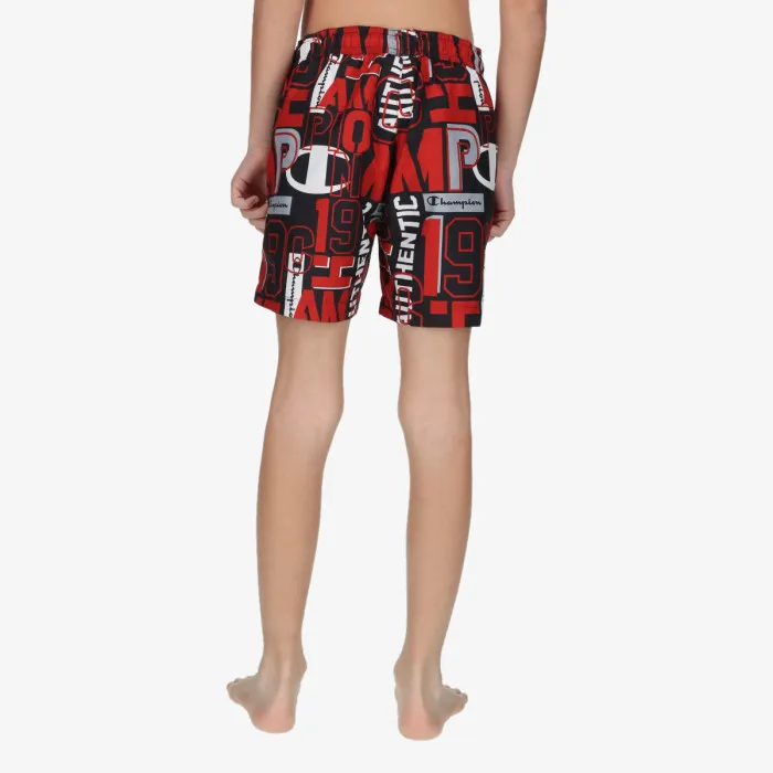 CHAMPION BOYS LOGO SWIM SHORTS 