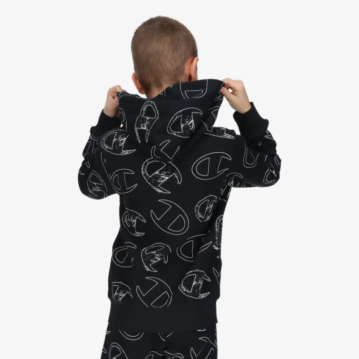 CHAMPION BOYS ALL OVER FULL ZIP HOODY 