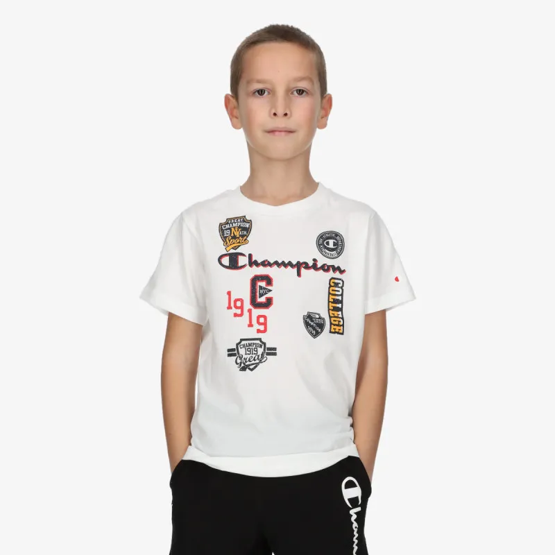 CHAMPION BOYS PATCH T-SHIRT