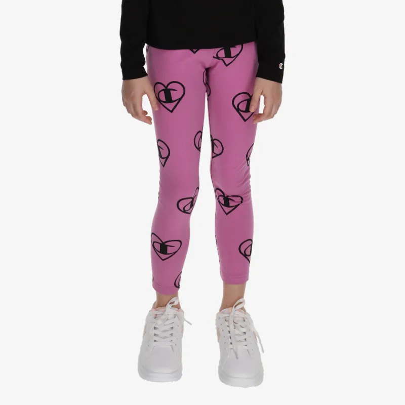 CHAMPION GIRLS HEART AOP LEGGINGS