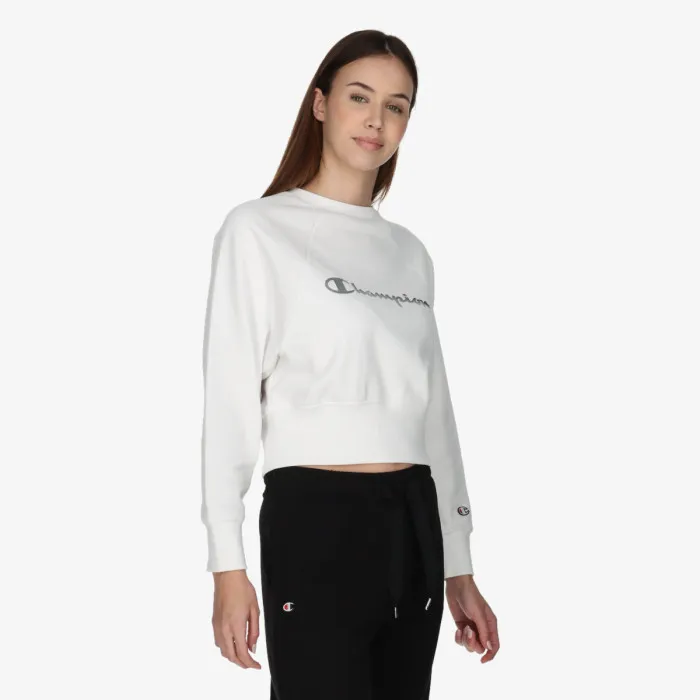 CHAMPION WHITE TAPE CREWNECK 