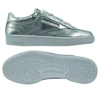 Reebok CLUB C 85 S SHINE SILVER/WHITE