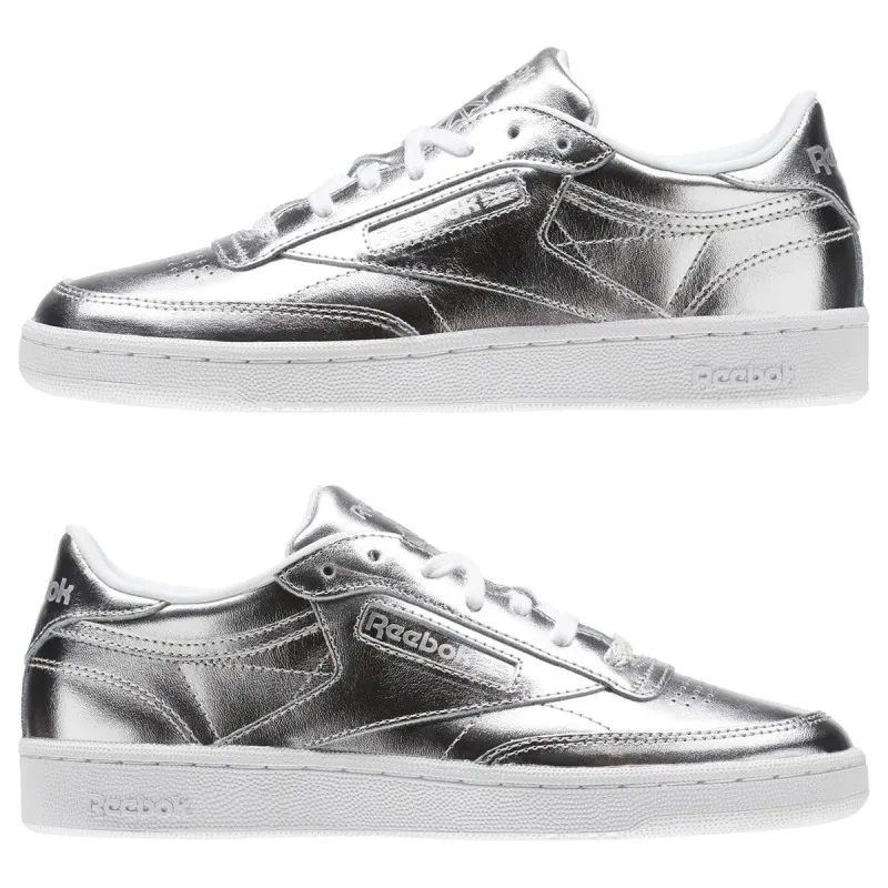 Reebok CLUB C 85 S SHINE SILVER/WHITE
