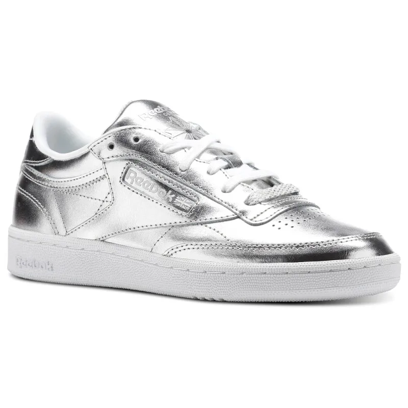 Reebok CLUB C 85 S SHINE SILVER/WHITE