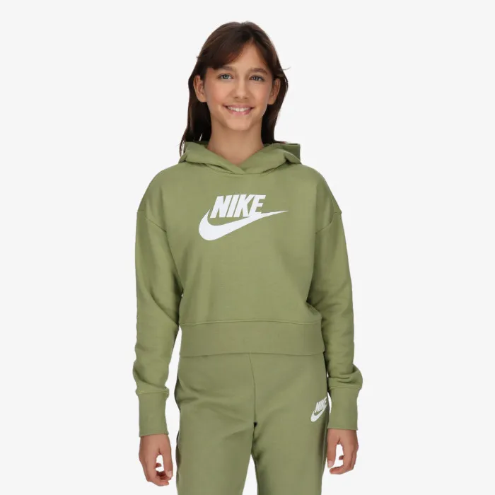 Nike G NSW CLUB FT CROP HOODIE HBR 