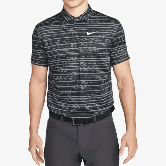 Nike ADV TIGER WOODS MEN'S STRIPED GOLF POLO 