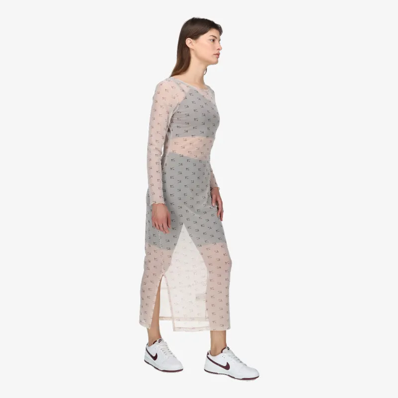Nike W NSW AIR AOP MESH LS DRESS 