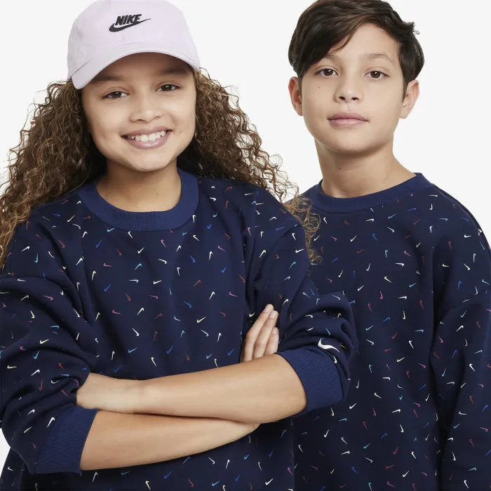Nike G NSW ICN FLC CREW LOGO PRNT 