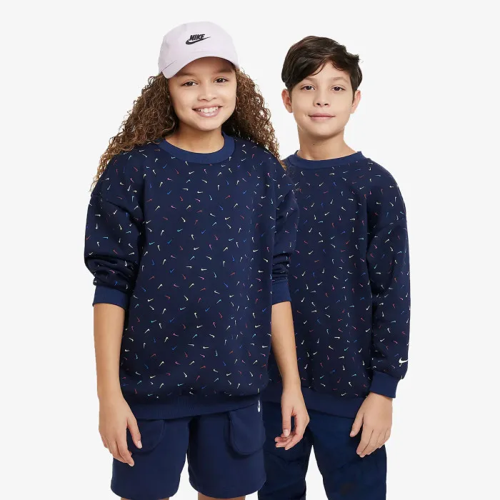 Nike G NSW ICN FLC CREW LOGO PRNT 