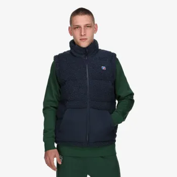 RUSSELL ATHLETIC DARREN-PADDED SHERPA GILET 