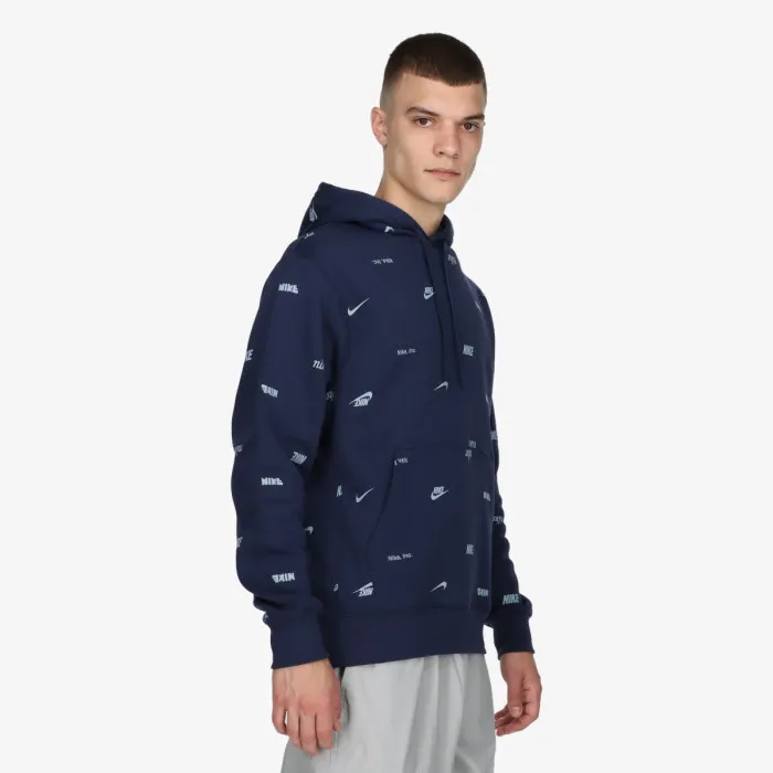 Nike M NK CLUB+ BB PO AOP HOODIE 