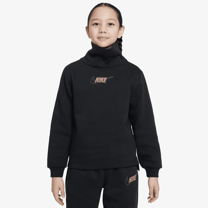 Nike G NSW CLUB FLC FNL LS TOP SHNE 