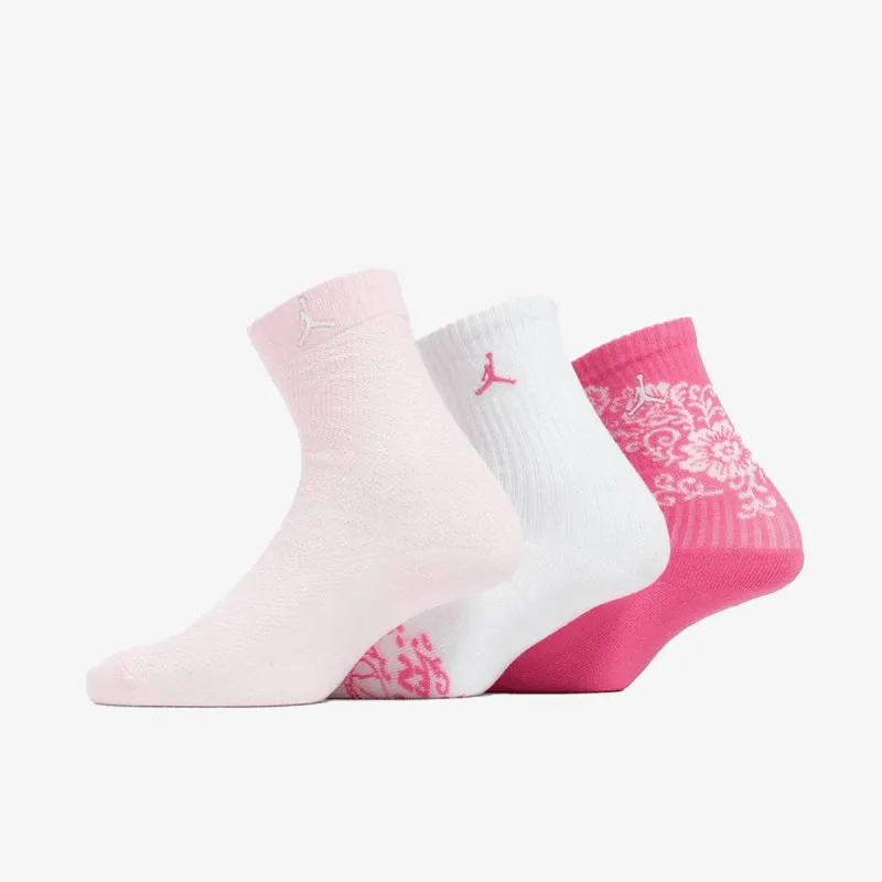 JORDAN JHG FLORAL LACE 3PK CREW 