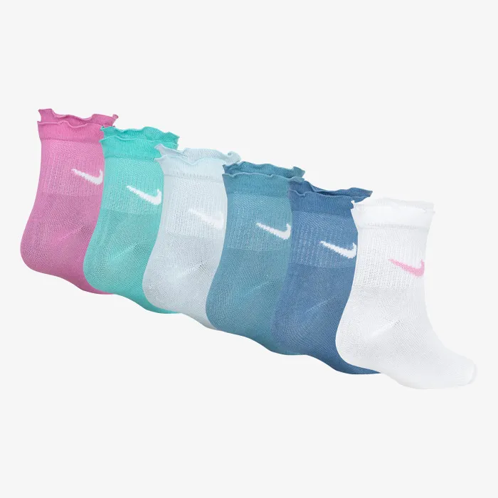Nike NHG GIRLS 6PK RUFFLE ANKLE SOC 