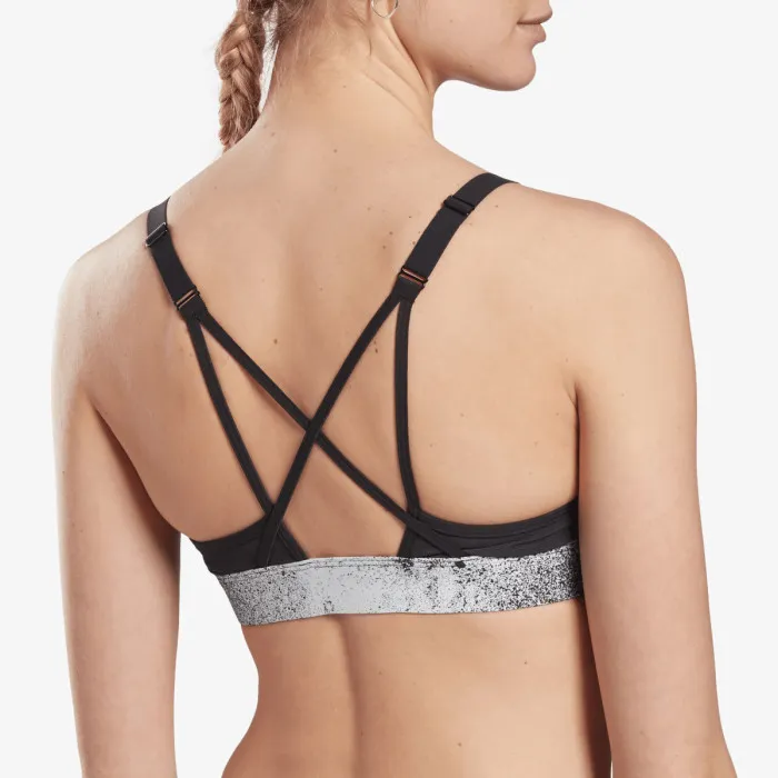 LUX STRAPPY BRA- PERF AOP 