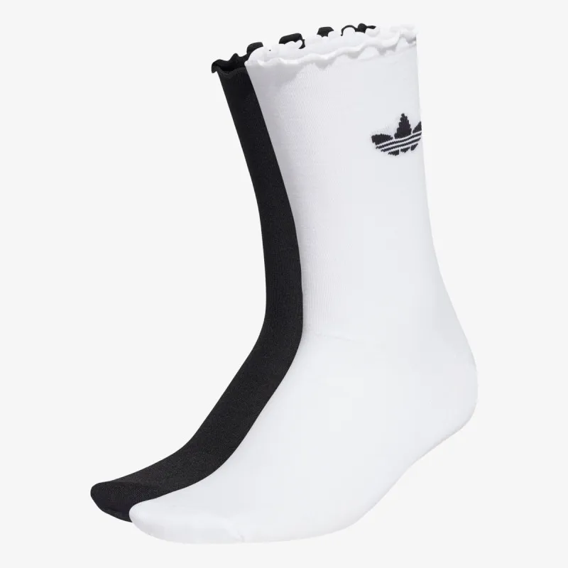adidas Ponožky Semi-Sheer Ruffle Crew - 2 páry 