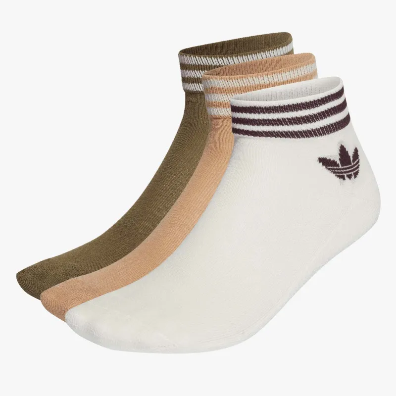 adidas Ponožky Trefoil Ankle – 3 páry