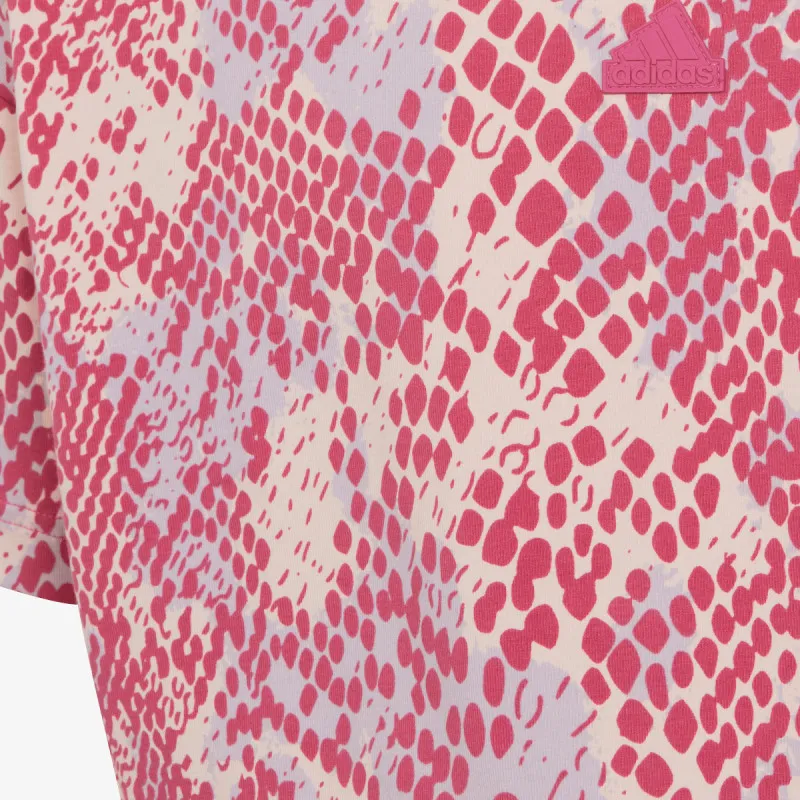 adidas Future Icons Allover Print Cotton T-Shirt