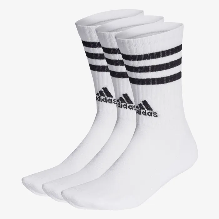 Ponožky 3-Stripes Cushioned Crew – 3 páry 